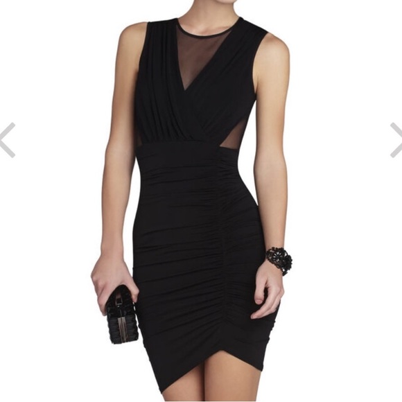 New BCBGMAXAZRIA Esmerelda black dress size xs - Picture 2 of 5